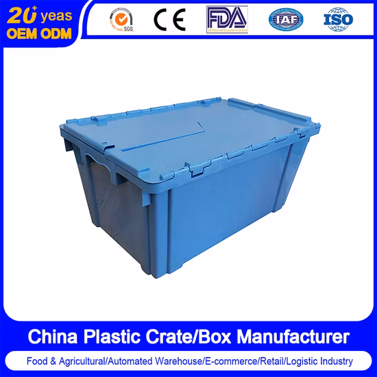 400*300*260mm Seafood Moving Tote Heavy Duty Plastic Turnover HDPE