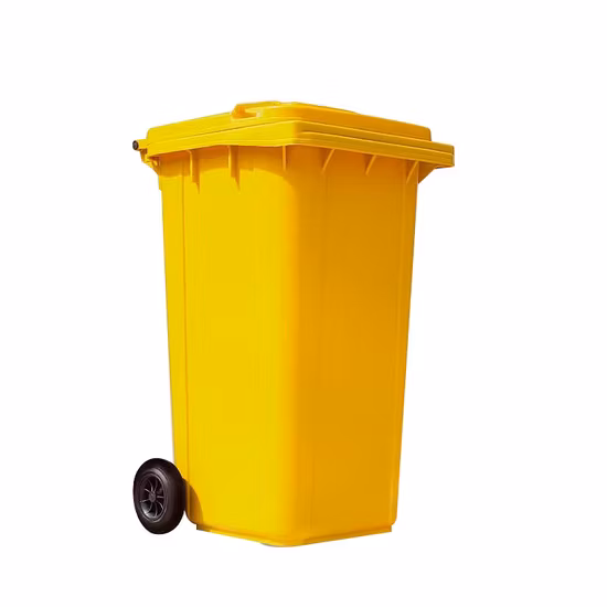 100L/120L/240L/360L 660L Wholesale Heavy Duty Outdoor Public Mobile Recycle HDPE Dustbin Plastic Rubbish/Trash/Wheelie/Garbage/Waste Bins with Foot Pedal Wheel