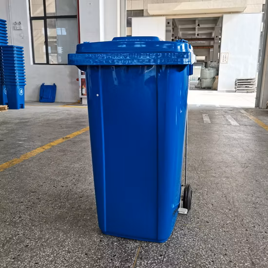 120L/240L Outdoor Public Street Medical hospital Recycle Pedal HDPE Dustbin Mobile/Rubbish/Wheelie/Waste/Trash Plastic Garbage Bin