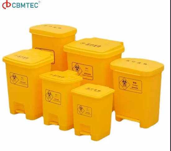 Yellow Medical Dustbin Waste Bin Container Price Garbage Bin